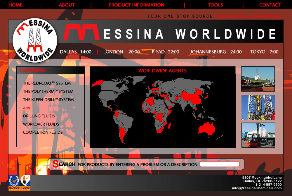 Mockup for Messina Chemicals
