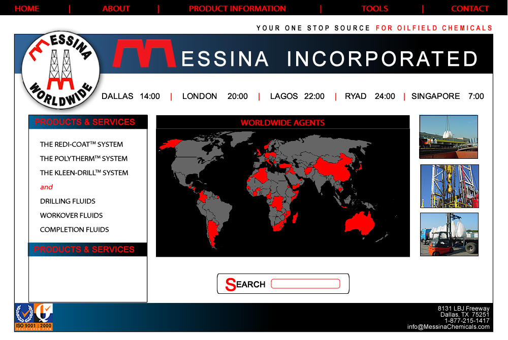 Website for Messina Chemicals 
